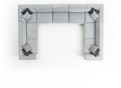 Sofas U Form Polstersofa Modern Wohnzimmer Sofa Couch Design Textil